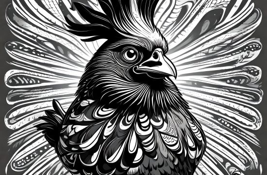 A Custom Pet Portrait of a chicken